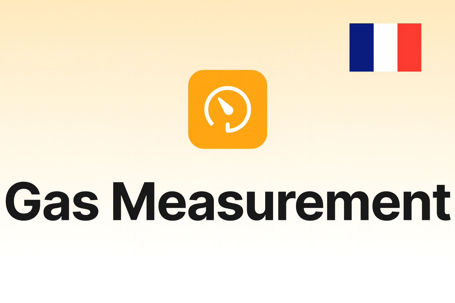 Gas measurement Français GM001.FRA
